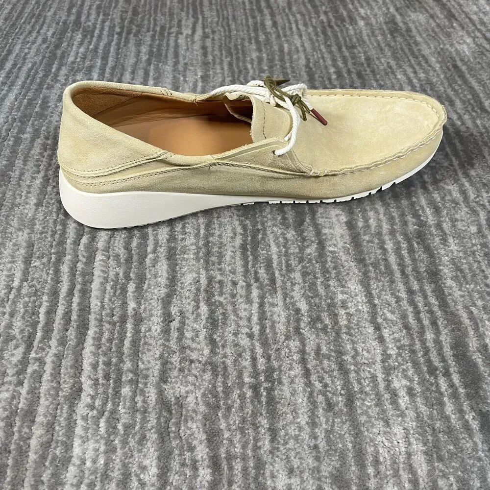 OluKai Shoes Mens Size 11 Beige Ka'a Driver Moccasin Casual Comfort 10534-GSGS